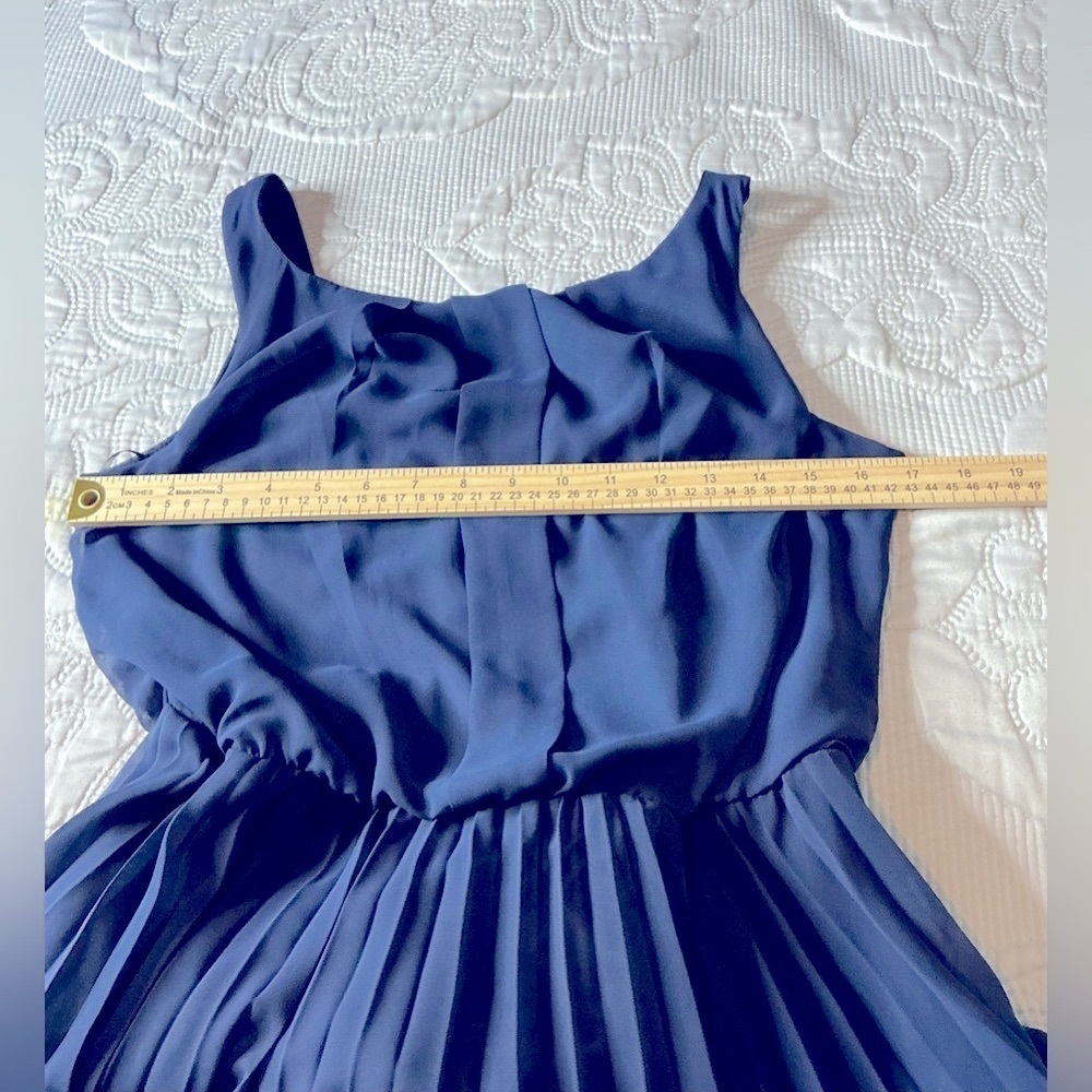 B Darlin Blue Off Shoulder Maxi Sundress - Picture 9 of 12